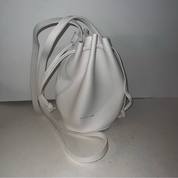DEREK LAM white leather bucket minimalist quiet luxury bag - Picture 5 of 10